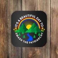 It's A Beautiful Day To Smash The Patriarchy Coaster thumb 0