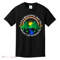 It's A Beautiful Day To Smash The Patriarchy Kids T-Shirt thumb 0