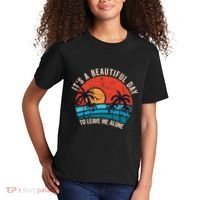 ItS A Beautiful Day To Leave Me Alone Funny Anti Social Kids T-Shirt thumb 2