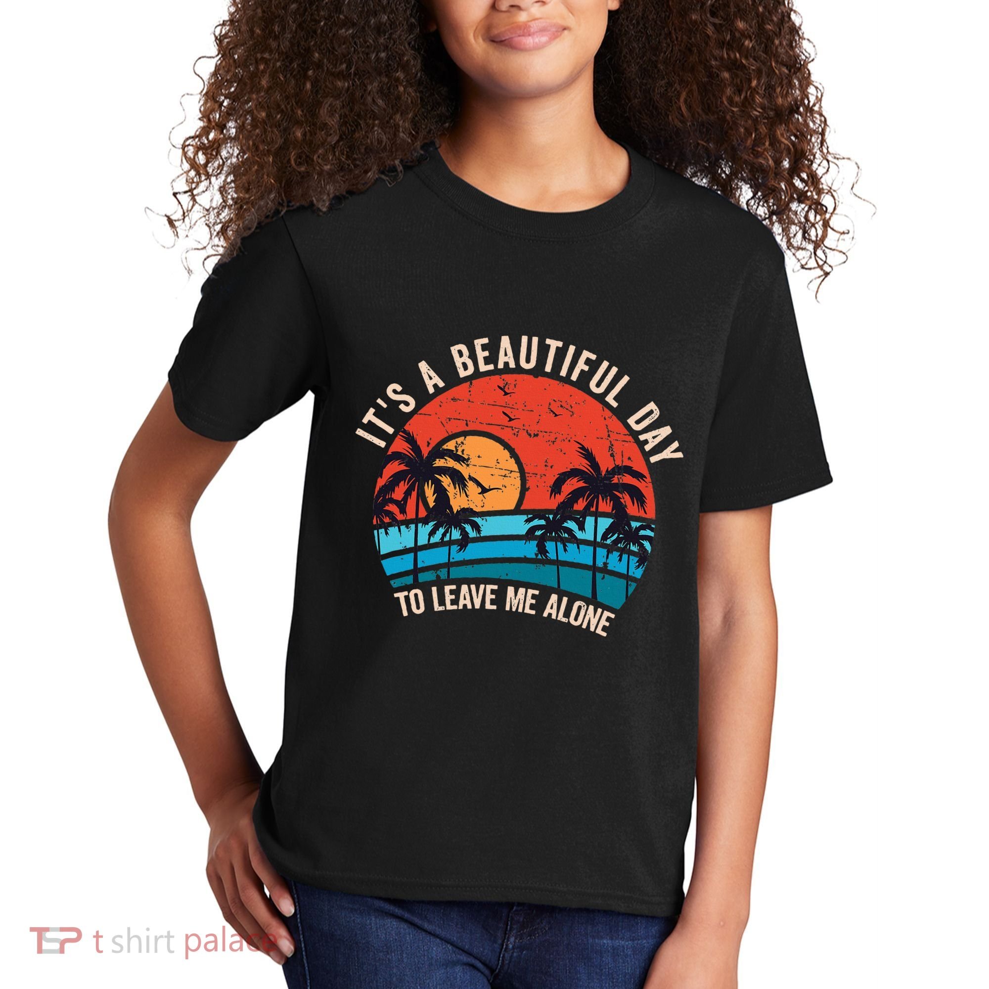 ItS A Beautiful Day To Leave Me Alone Funny Anti Social Kids T-Shirt