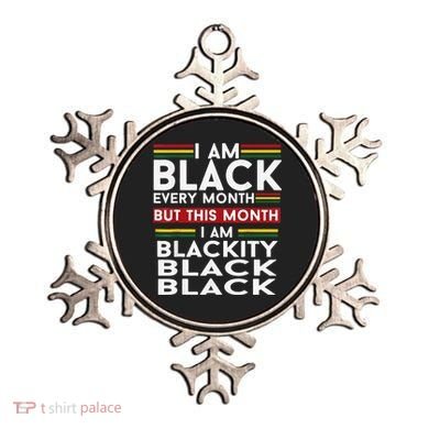 I Am Black Every Month Juneteenth Blackity Ornament