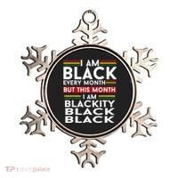 I Am Black Every Month Juneteenth Blackity Ornament thumb 0