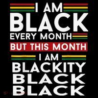 I Am Black Every Month Juneteenth Blackity Ornament thumb 1