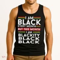 I Am Black Every Month Juneteenth Blackity Tank Top thumb 3
