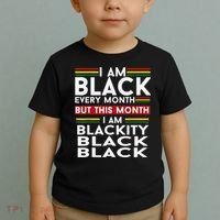 I Am Black Every Month Juneteenth Blackity Toddler T-Shirt thumb 2