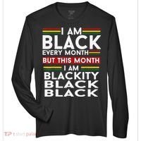 I Am Black Every Month Juneteenth Blackity Zone Performance Long-Sleeve T-Shirt thumb 0