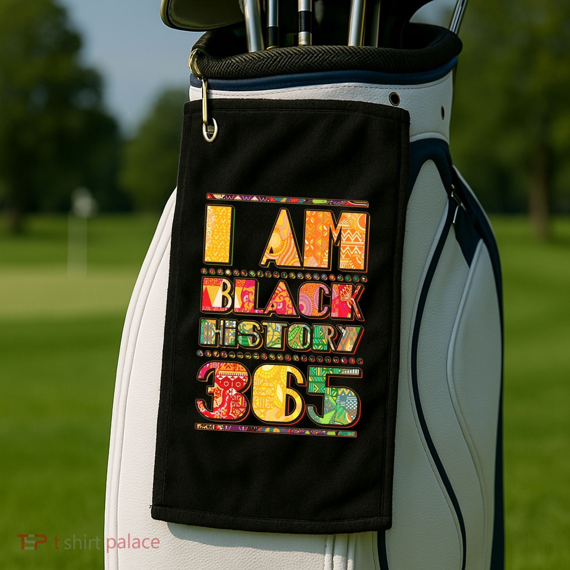 I Am Black History 365 Golf Towel