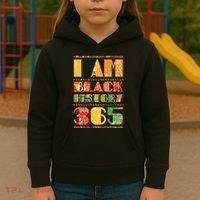 I Am Black History 365 Kids Hoodie thumb 3