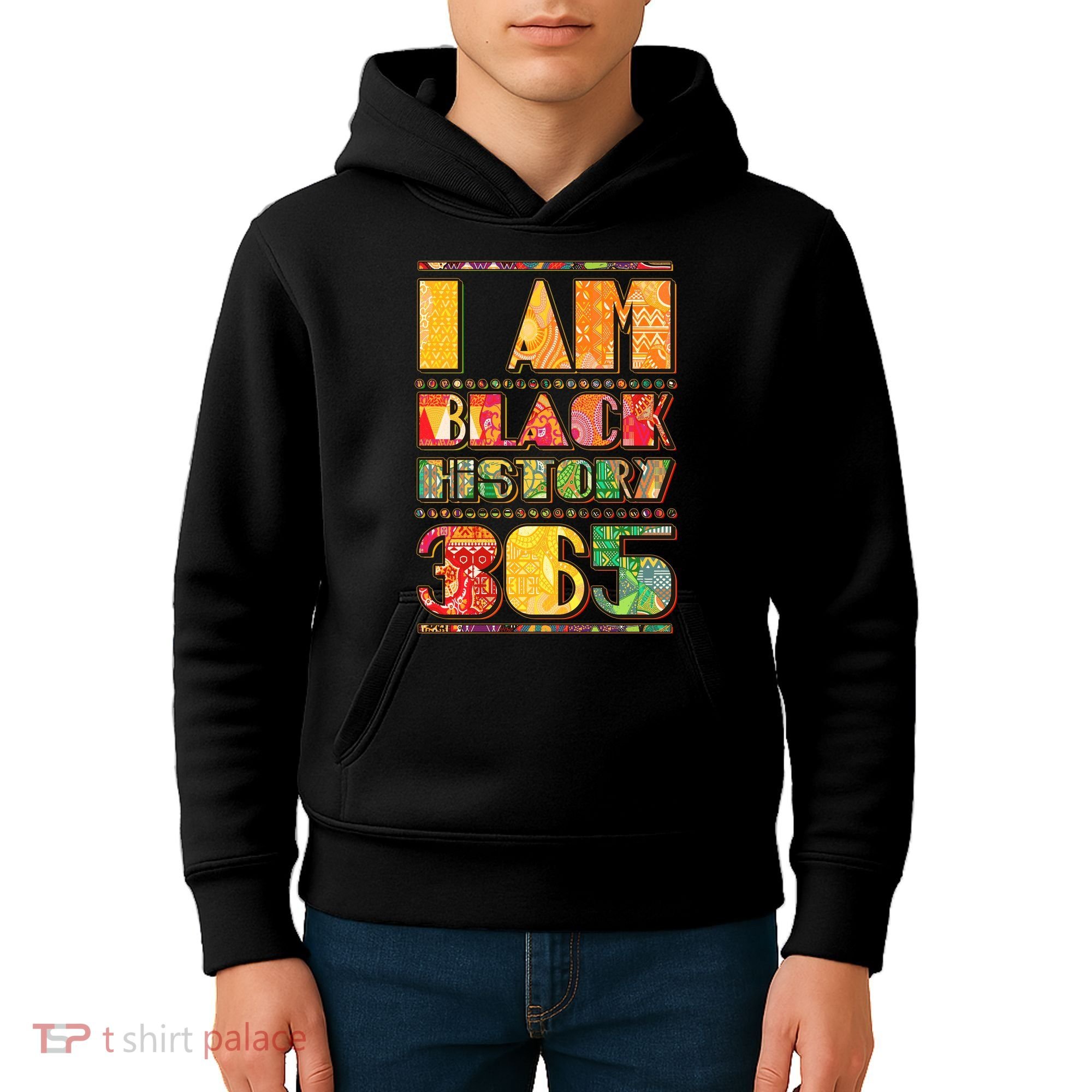 I Am Black History 365 Kids Hoodie