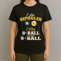 I Am Bipooler Snooker Game Billiards Lover Pool Player T-Shirt thumb 4
