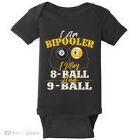 I Am Bipooler Snooker Game Billiards Lover Pool Player Baby Bodysuit thumb 0