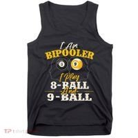 I Am Bipooler Snooker Game Billiards Lover Pool Player Tank Top thumb 0