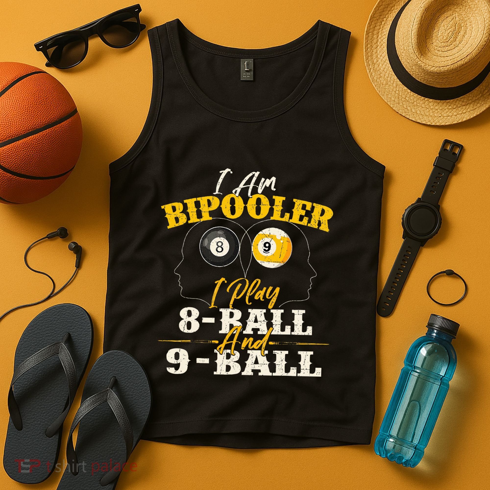 I Am Bipooler Snooker Game Billiards Lover Pool Player Tank Top