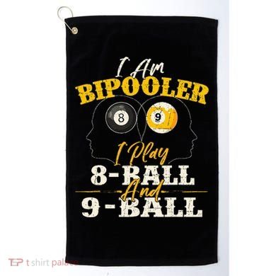 I Am Bipooler Snooker Game Billiards Lover Pool Player Golf Towel