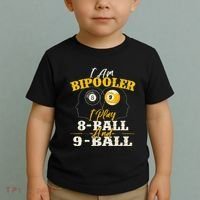 I Am Bipooler Snooker Game Billiards Lover Pool Player Toddler T-Shirt thumb 2