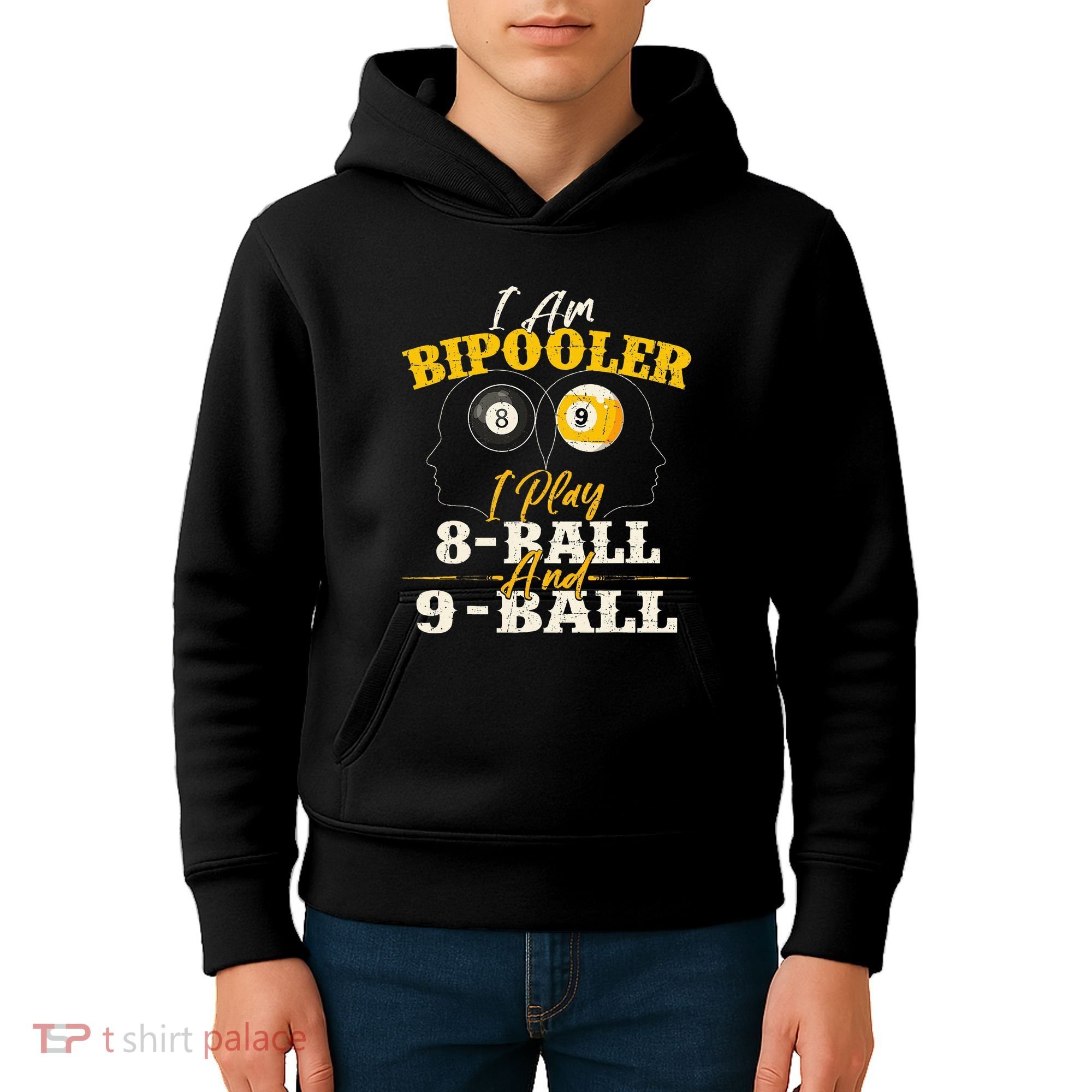 I Am Bipooler Snooker Game Billiards Lover Pool Player Kids Hoodie