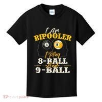 I Am Bipooler Snooker Game Billiards Lover Pool Player Kids T-Shirt thumb 0
