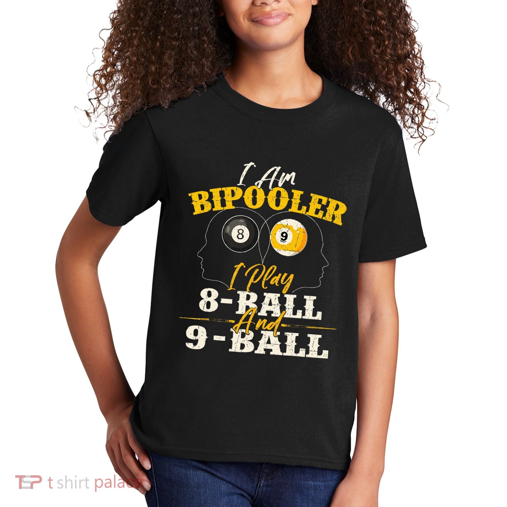 I Am Bipooler Snooker Game Billiards Lover Pool Player Kids T-Shirt