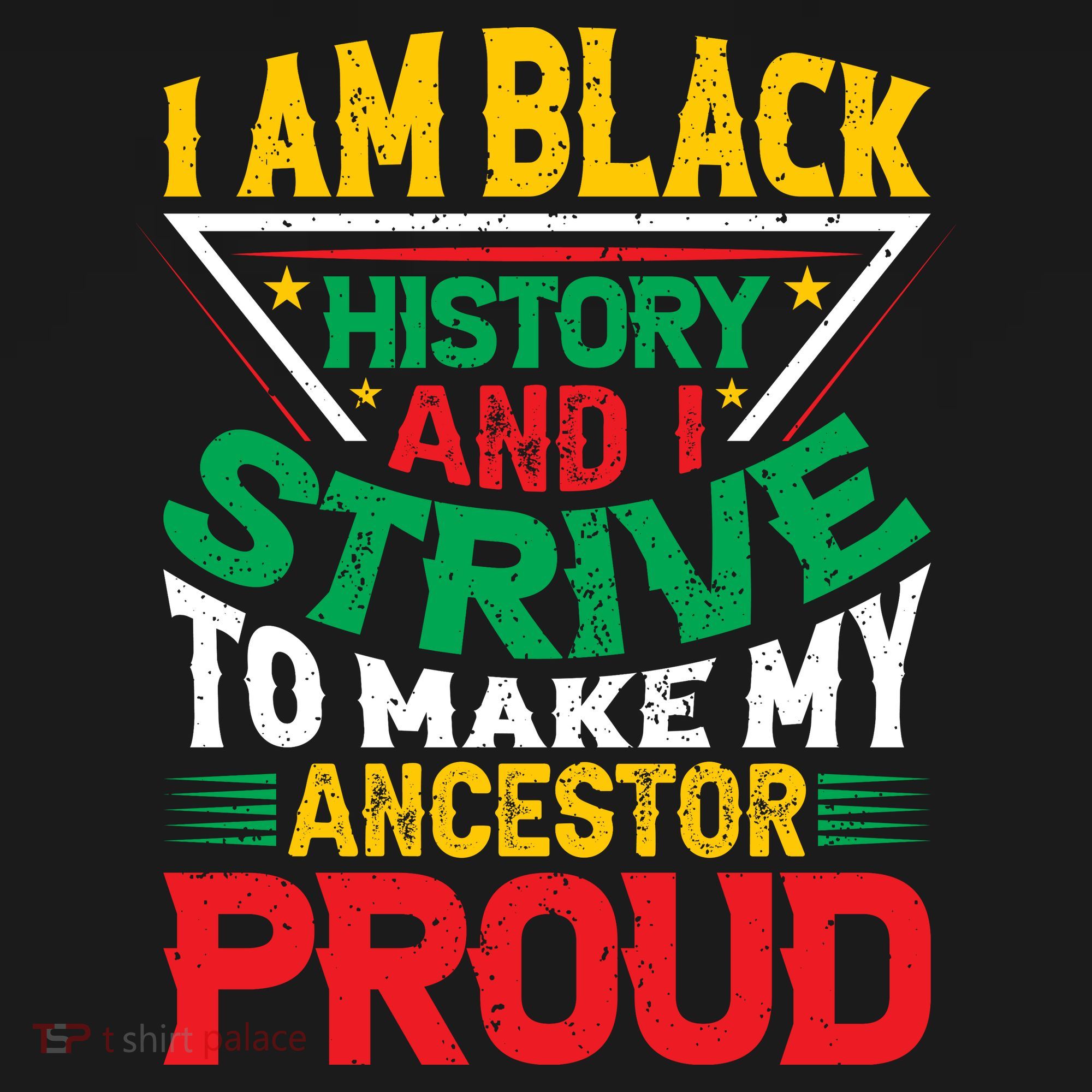 I Am Black History And I Strive To Make My Ancestor Proud Gift Long Sleeve Shirt