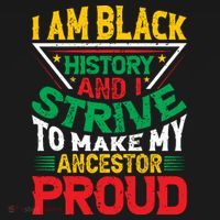 I Am Black History And I Strive To Make My Ancestor Proud Gift T-Shirt thumb 7