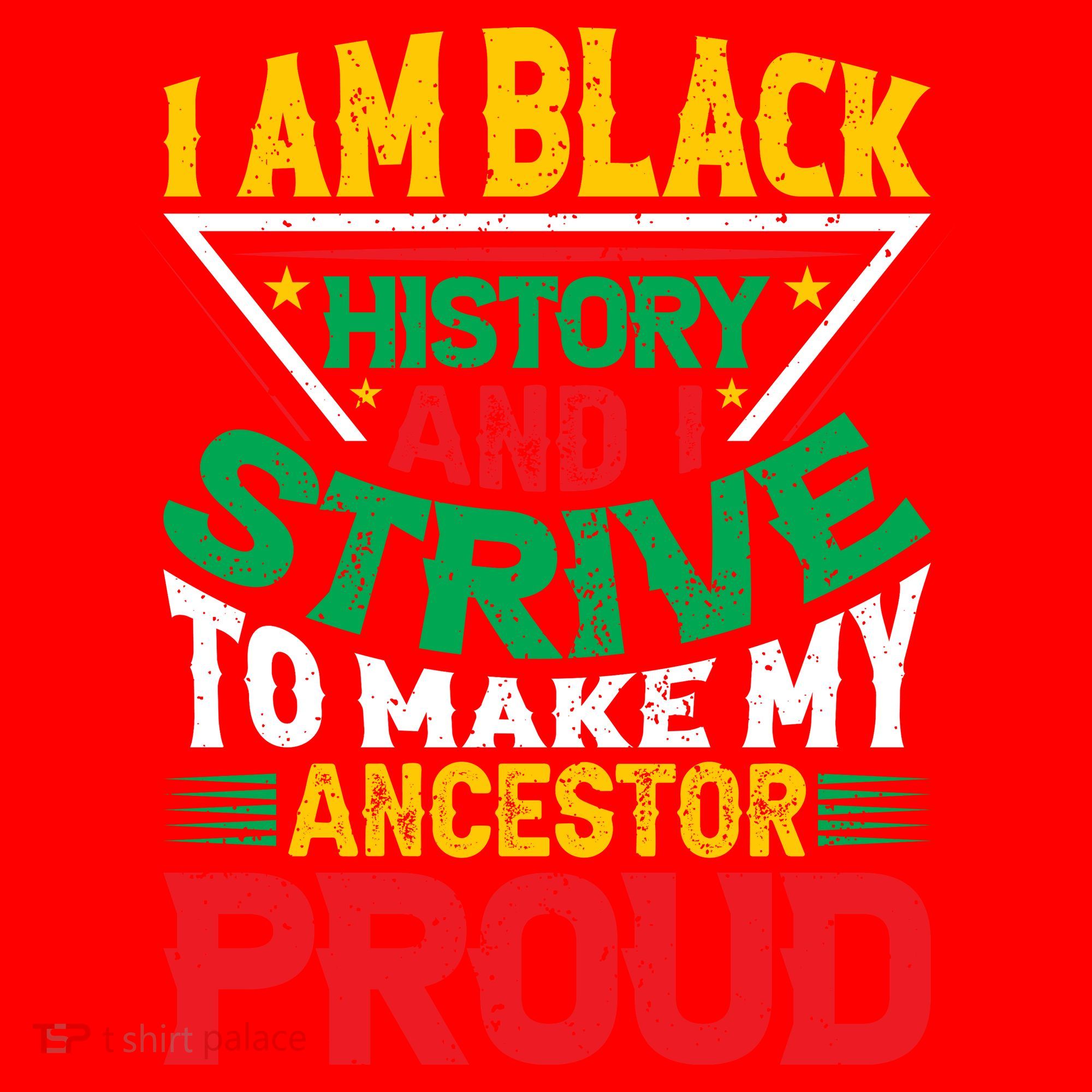 I Am Black History And I Strive To Make My Ancestor Proud Gift Santa Hat