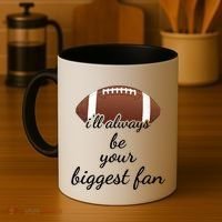 ILl Always Be Your Biggest Fan Mom Or Dad Football Gift Coffee Mug thumb 4