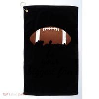 ILl Always Be Your Biggest Fan Mom Or Dad Football Gift Golf Towel thumb 0