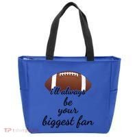 ILl Always Be Your Biggest Fan Mom Or Dad Football Gift Tote Bag thumb 0