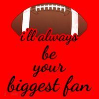 ILl Always Be Your Biggest Fan Mom Or Dad Football Gift Santa Hat thumb 1