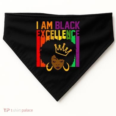 I Am Black Excellence USA-Made Doggie Bandana