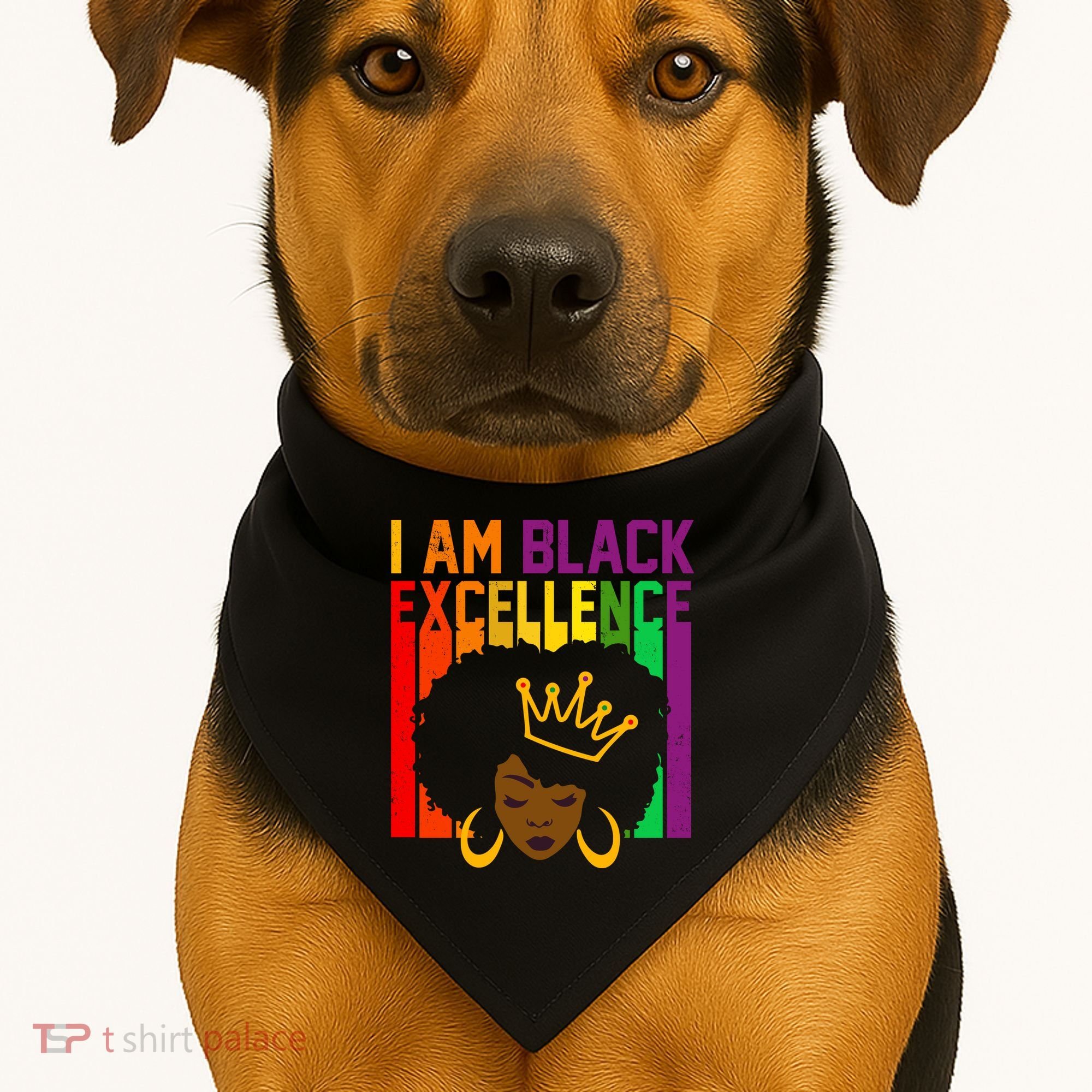 I Am Black Excellence USA-Made Doggie Bandana