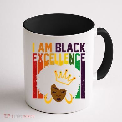 I Am Black Excellence Coffee Mug back