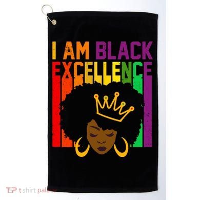 I Am Black Excellence Golf Towel
