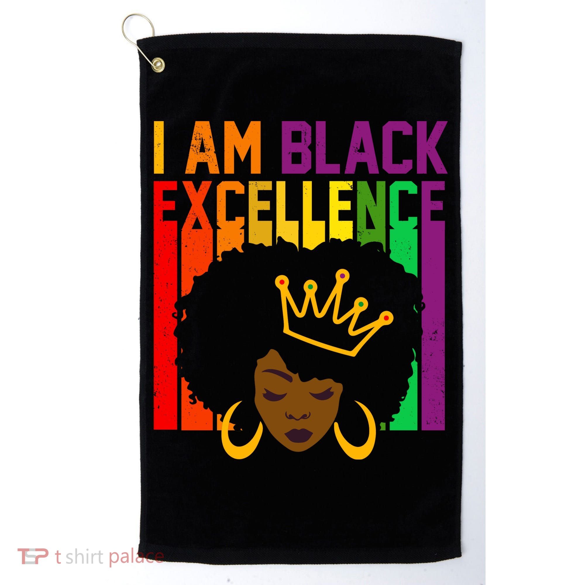 I Am Black Excellence Golf Towel