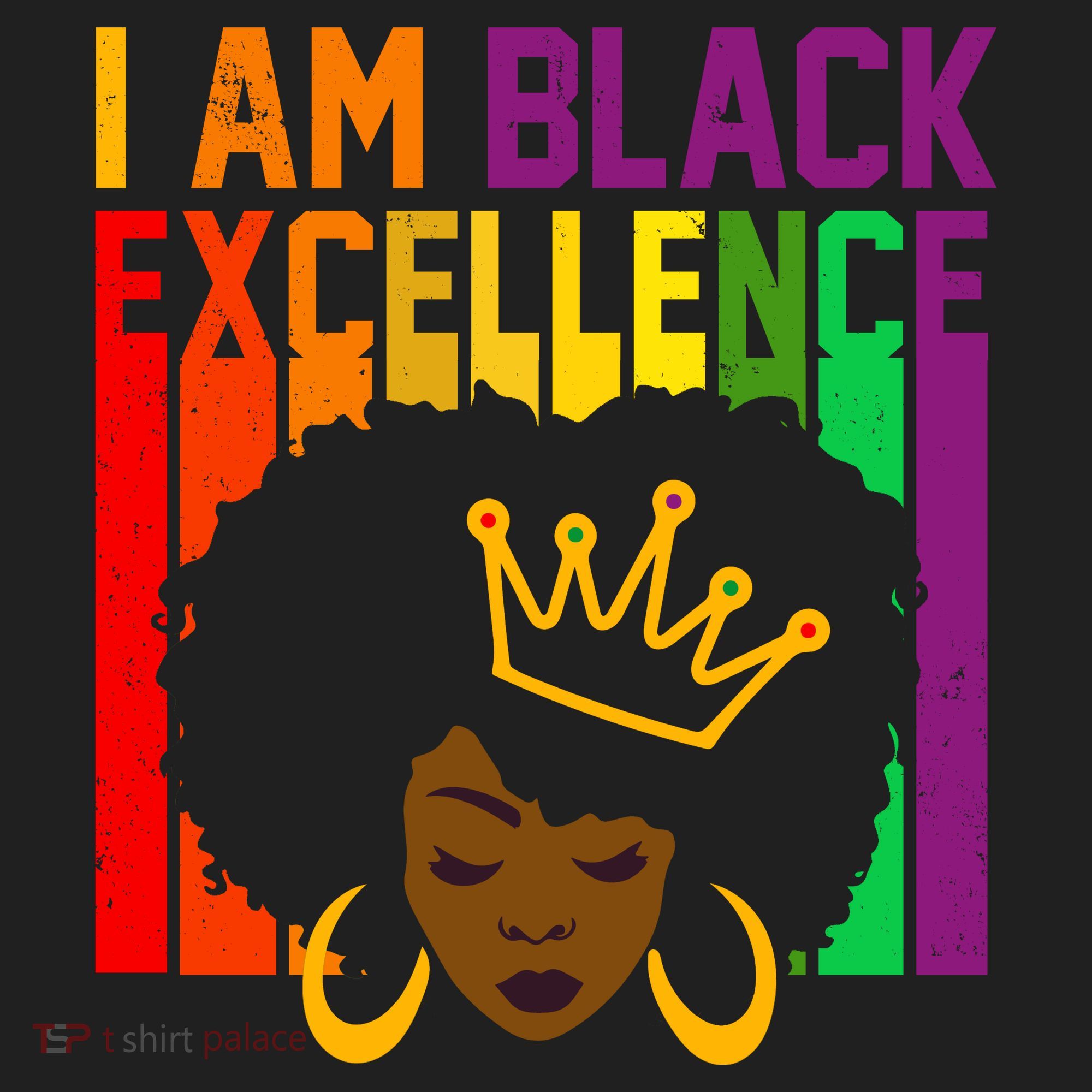 I Am Black Excellence Golf Towel