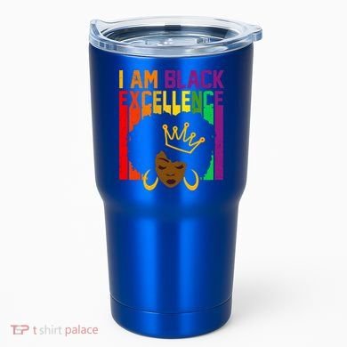 I Am Black Excellence Tumbler