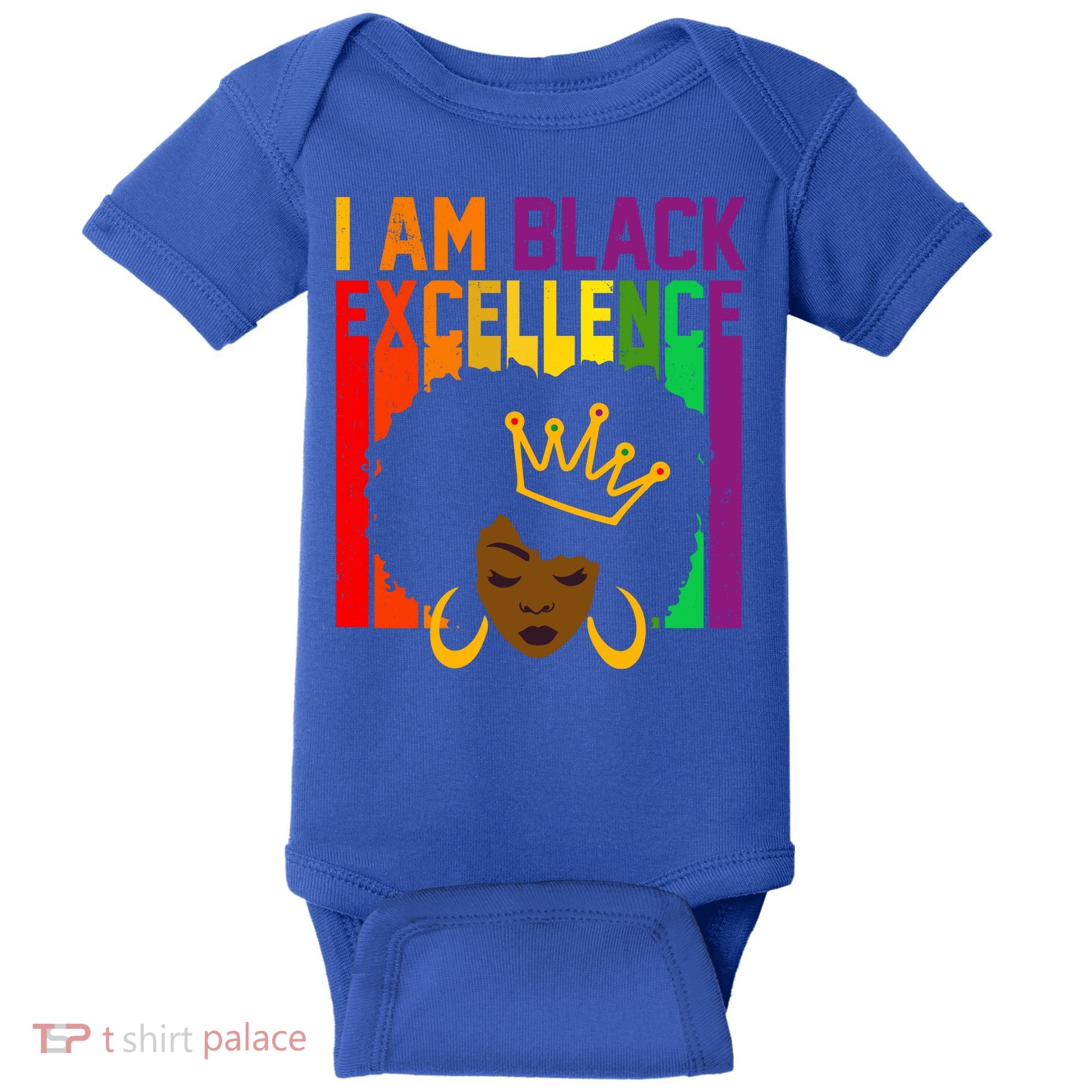 I Am Black Excellence Baby Bodysuit