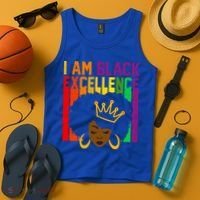 I Am Black Excellence Tank Top thumb 4