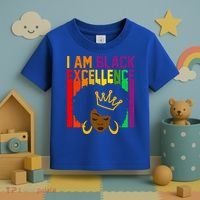 I Am Black Excellence Toddler T-Shirt thumb 3
