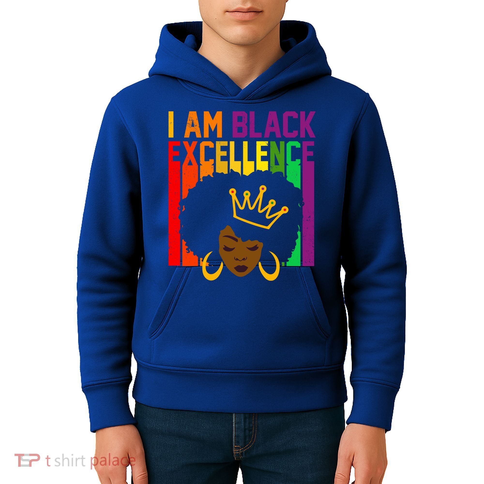 I Am Black Excellence Kids Hoodie