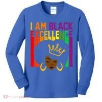 I Am Black Excellence Kids Long Sleeve Shirt thumb 0