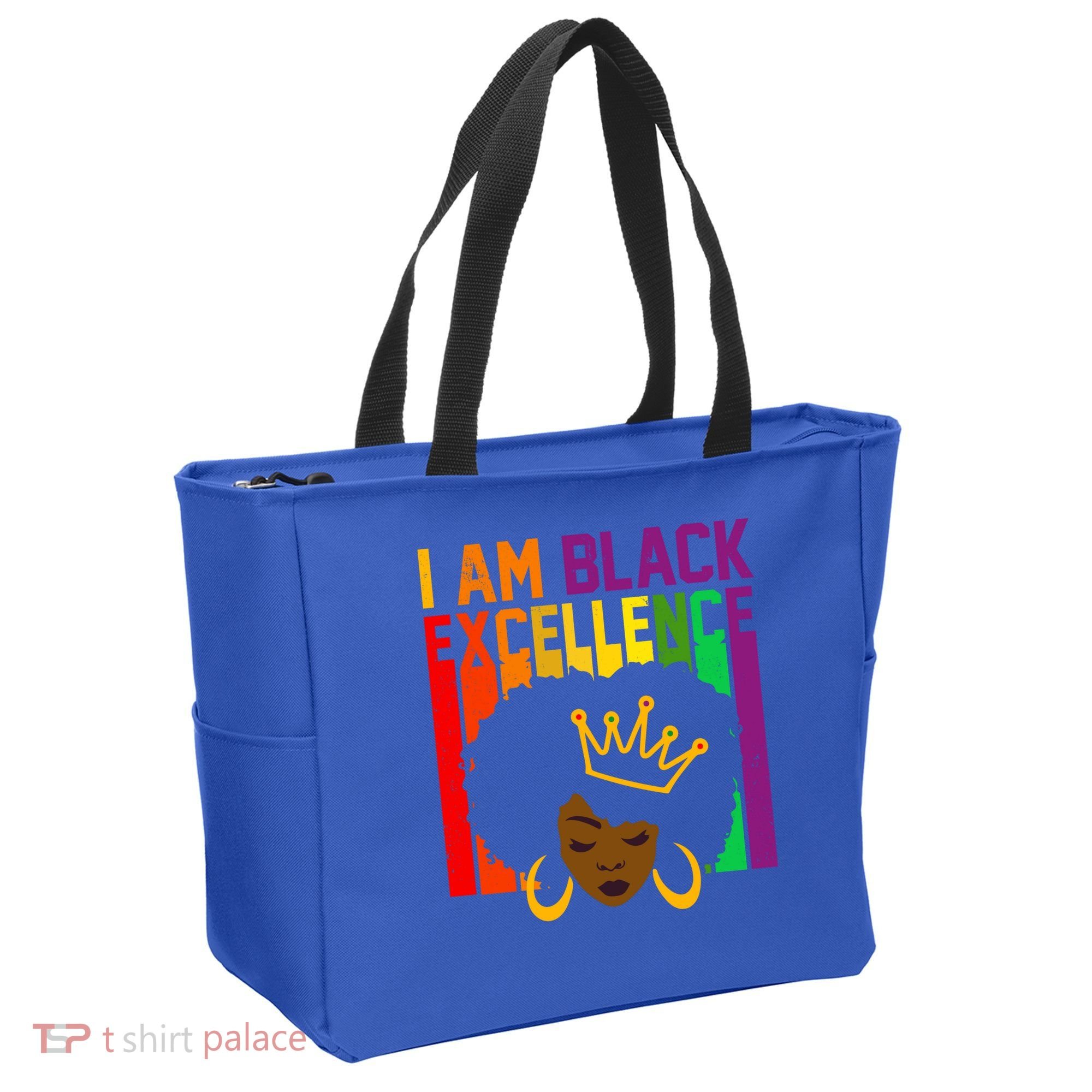 I Am Black Excellence Tote Bag