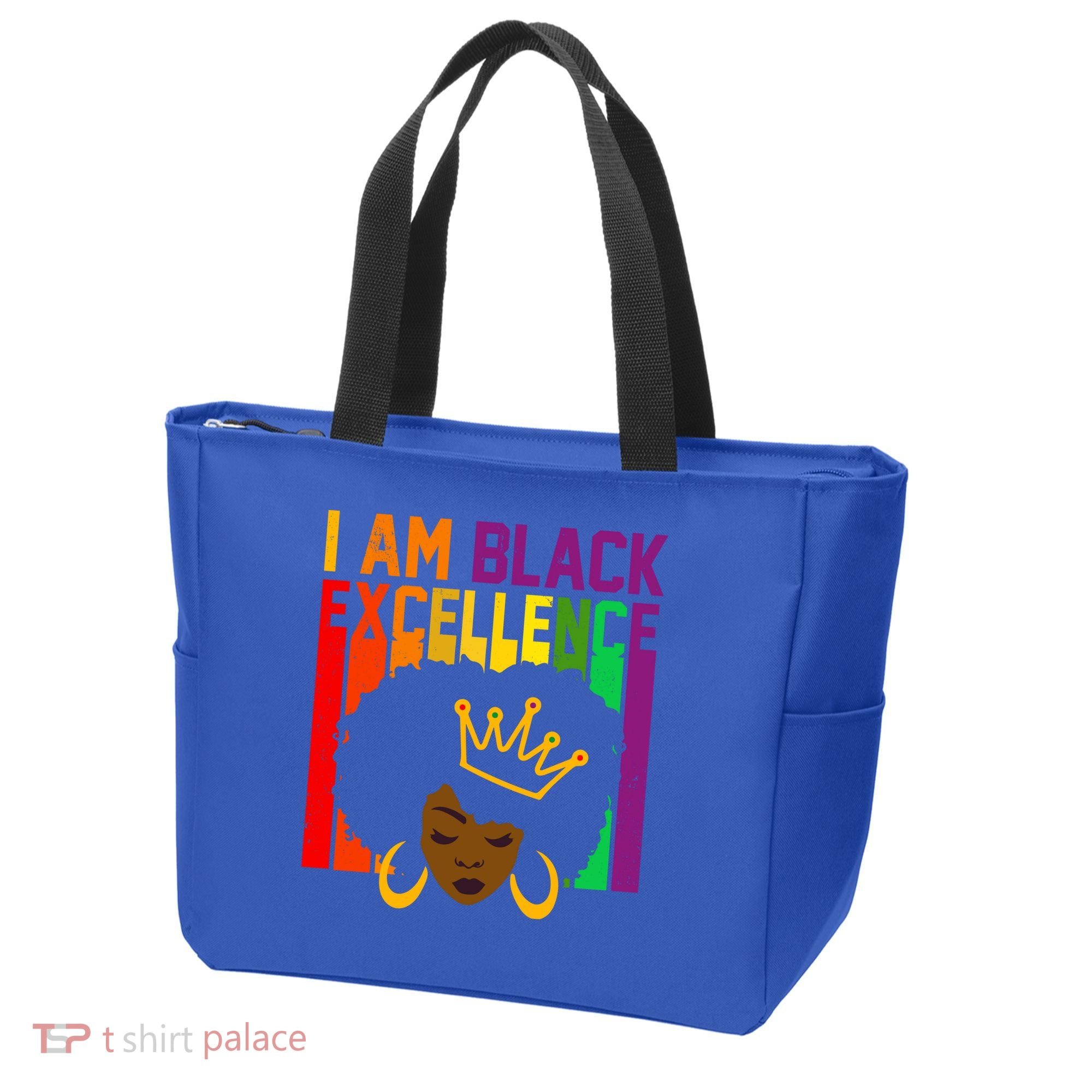 I Am Black Excellence Tote Bag