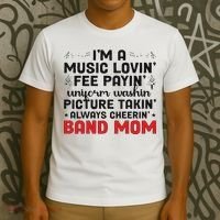 I'm A Band Mom Marching Band Mom Marching Band Mother T-Shirt thumb 3