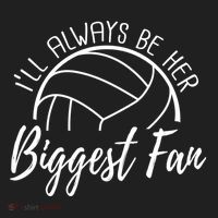 ILl Always Be Her Biggest Fan Volleyball Mom And Dad Gift Beanie thumb 2