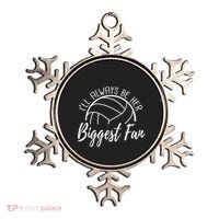 ILl Always Be Her Biggest Fan Volleyball Mom And Dad Gift Ornament thumb 0