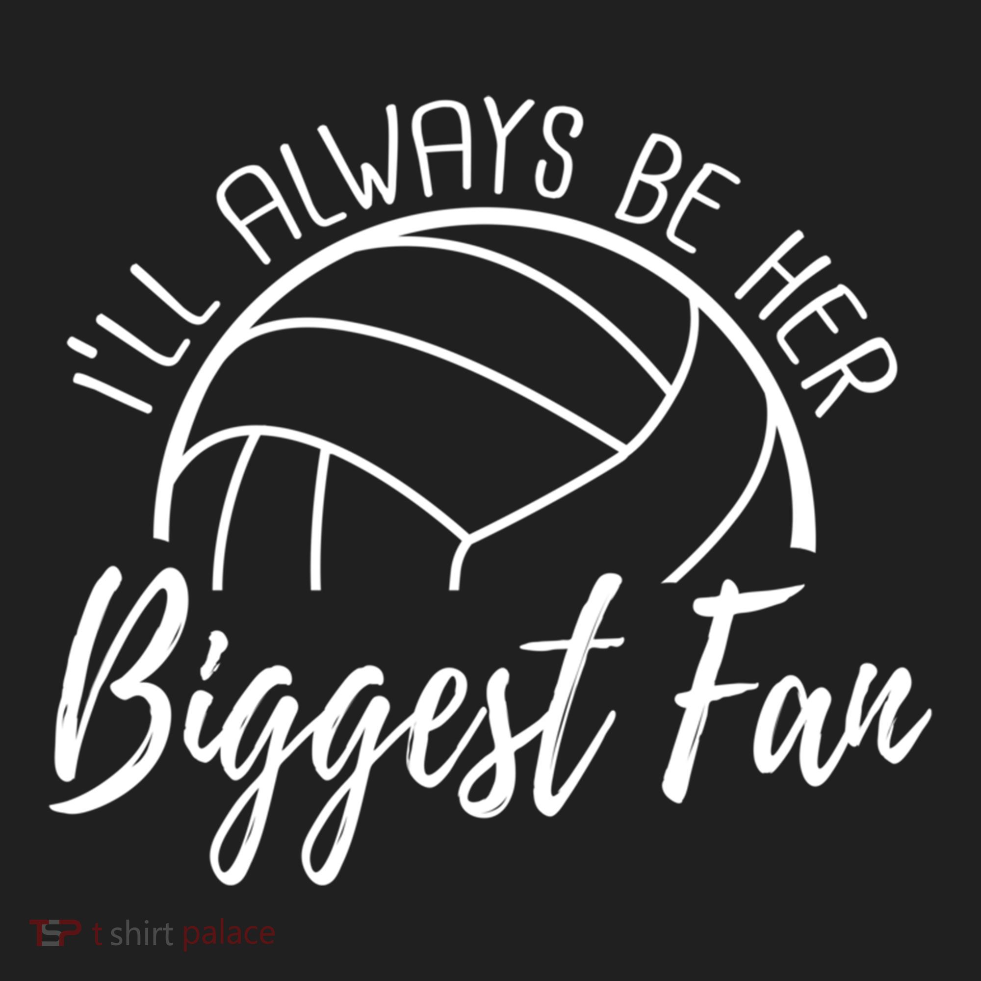 ILl Always Be Her Biggest Fan Volleyball Mom And Dad Gift Golf Towel