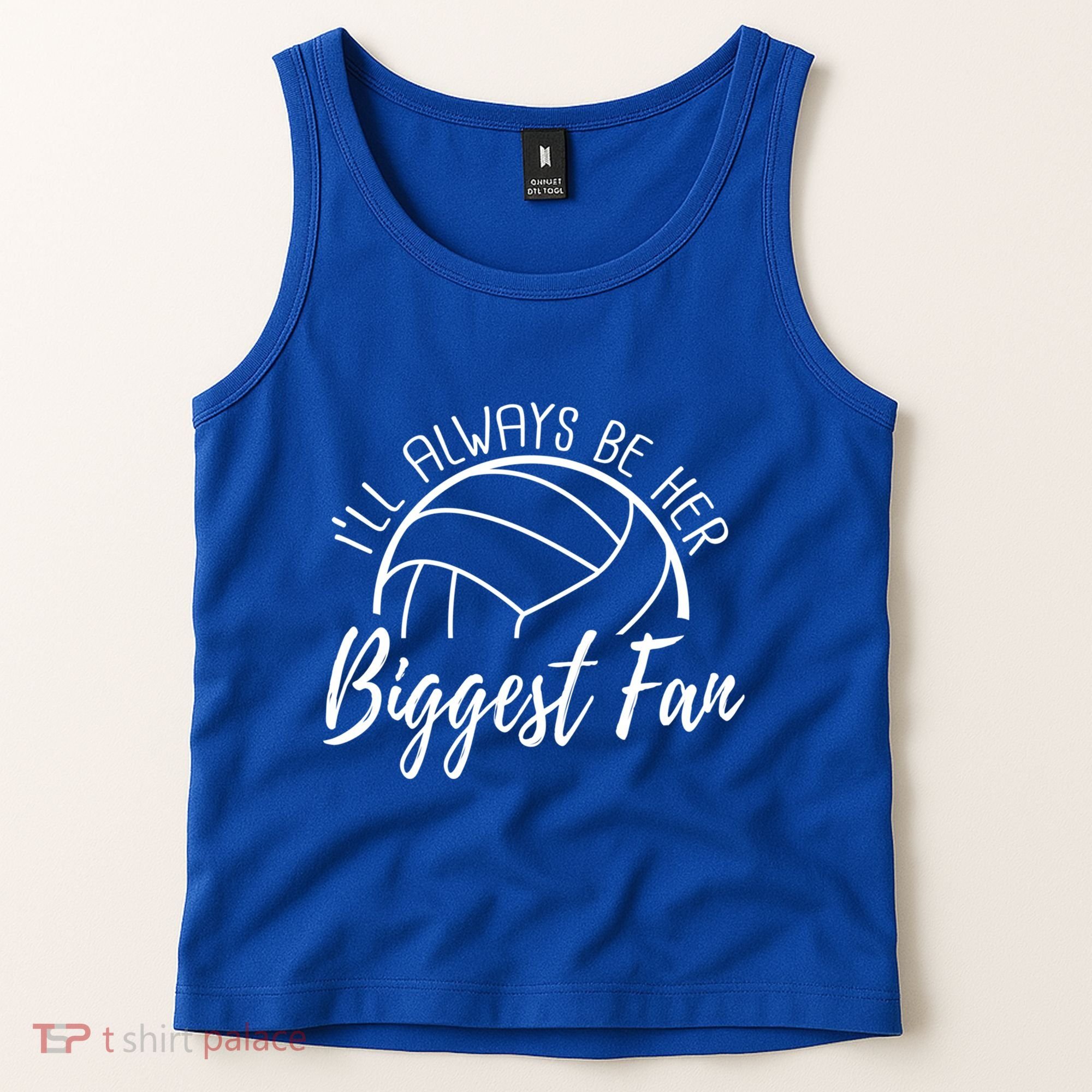 ILl Always Be Her Biggest Fan Volleyball Mom And Dad Gift Tank Top