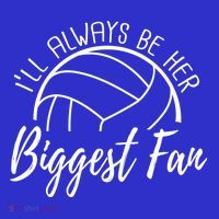 ILl Always Be Her Biggest Fan Volleyball Mom And Dad Gift Visor thumb 3