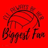 ILl Always Be Her Biggest Fan Volleyball Mom And Dad Gift Santa Hat thumb 1